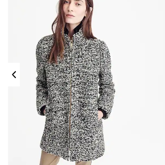 J.Crew lodge coat in speckled boucle-H2632/H3010-NWT - Picture 3 of 5